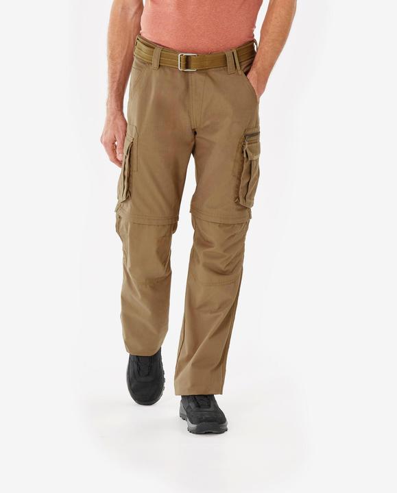 Produktbild Forclaz Zip-Off-Hose Cargohose Herren Trekking Backpacking - Travel 500 braun (46)