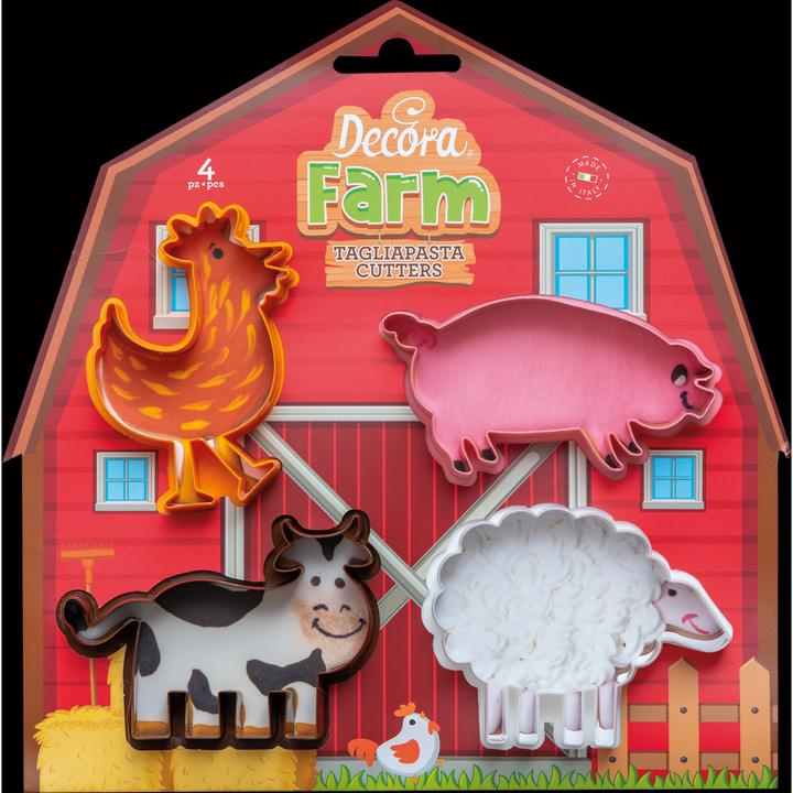 Actual product image Decora Cookie cutter - farm animals (4pcs)