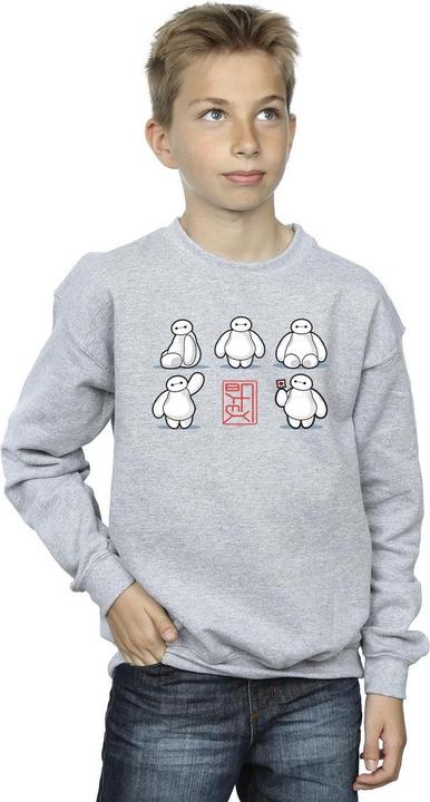 Actual product image Disney Boys Big Hero 6 Baymax Many Poses Sweatshirt (140, 146)