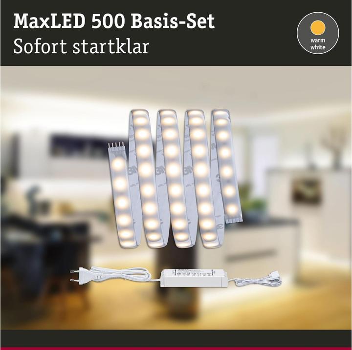 Immagine prodotto Paulmann Set di strisce MaxLED 500 (Bianco caldo, 150 cm, Interno)