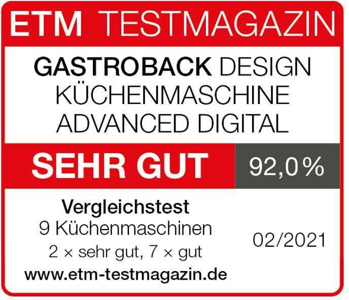 Actual product image Gastroback Food processor Advanced Digital 40977 Silver (600 W)