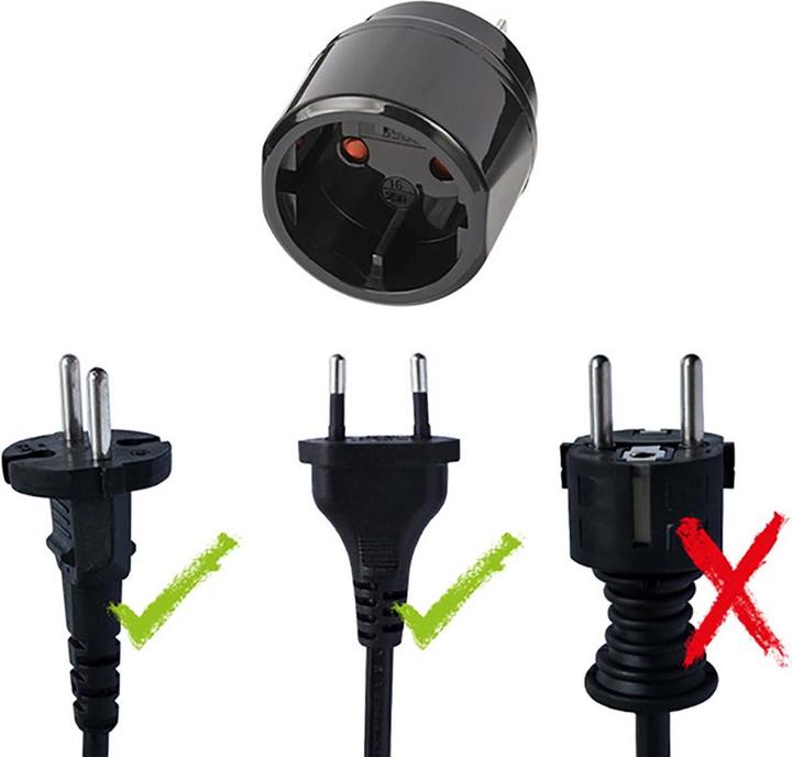 Actual product image Brennenstuhl Travel adapter