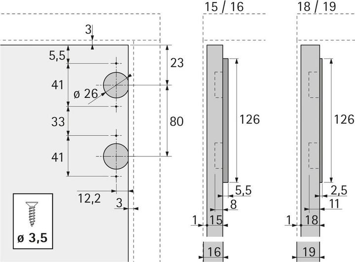 Produktbild Hettich Klappenbeschlag Lift Up 1