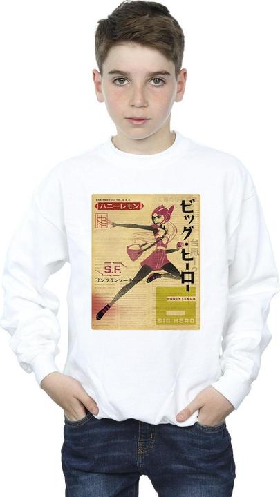 Immagine prodotto Disney Big Hero 6 Baymax Honey Lemon Newspaper Felpa Ragazzi (128)