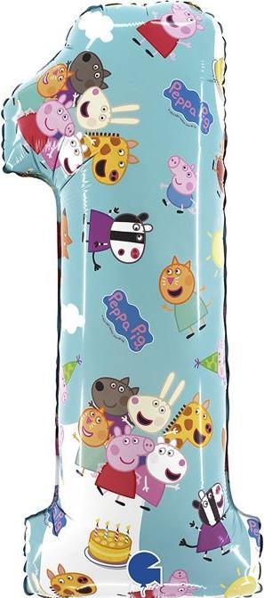 Immagine prodotto Grabo Balloons Pallone XL Peppa Pig numeri 1