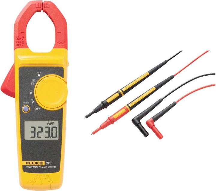 Produktbild Fluke FLK-323/TL175 Stromzange, Hand-Multimeter digital CAT III 600 V, CAT IV 300V Anzeige (Counts) (CAT III 600V, CAT IV 300V)