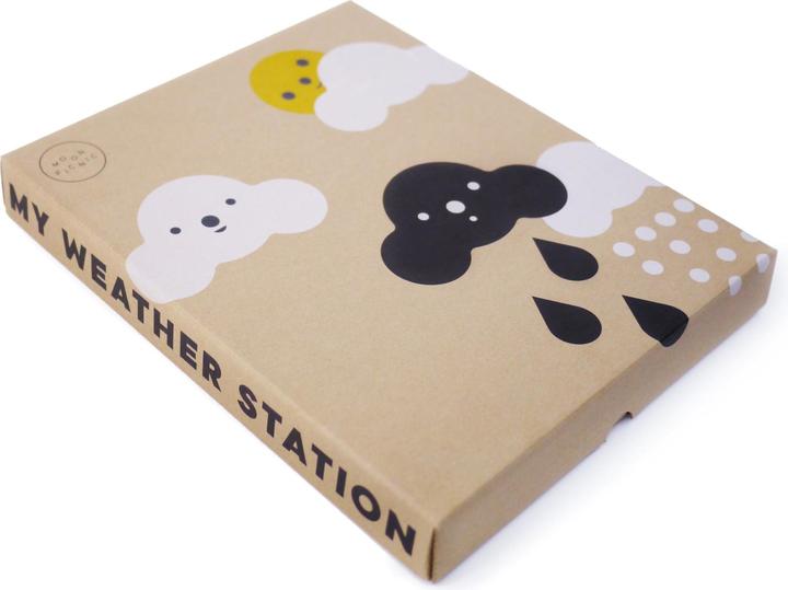 Actual product image Moon Picnic wooden weather station for kids (Vietnamese)