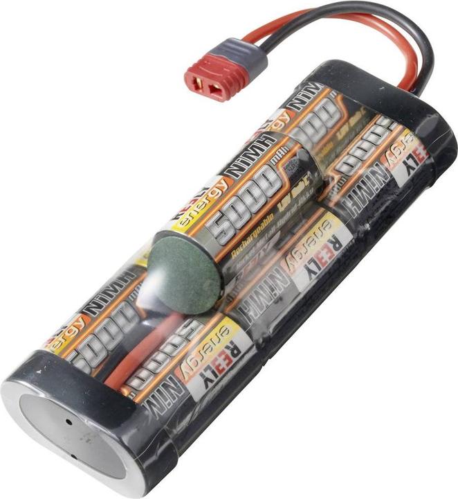 Reely Model making battery pack (NiMh) 8.4V 5000 mAh Number of cells: 7 Sub-C Hump T-connector system (8.40 V, 5000 mAh)