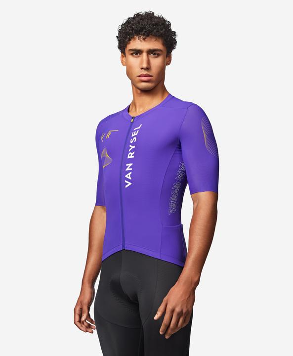 Image du produit Van rysel Maillot de vélo route manches courtes été unisexe - RACER 2 violet (XL)