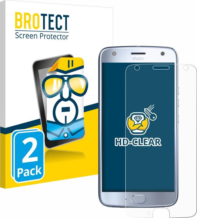 Productafbeelding BROTECT Schutzfolie Displayschutz Displayschutzfolie Folie Klar Transparent (2 Stuk, Motorola Moto X4)