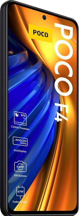 Actual product image Xiaomi Poco F4 (128 GB, Night Black, 6.67", Dual SIM, 64 Mpx, 5G)
