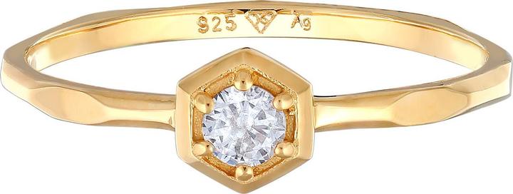Image du produit Elli Bague en cristal, bague de fiançailles (56, Argent 925)
