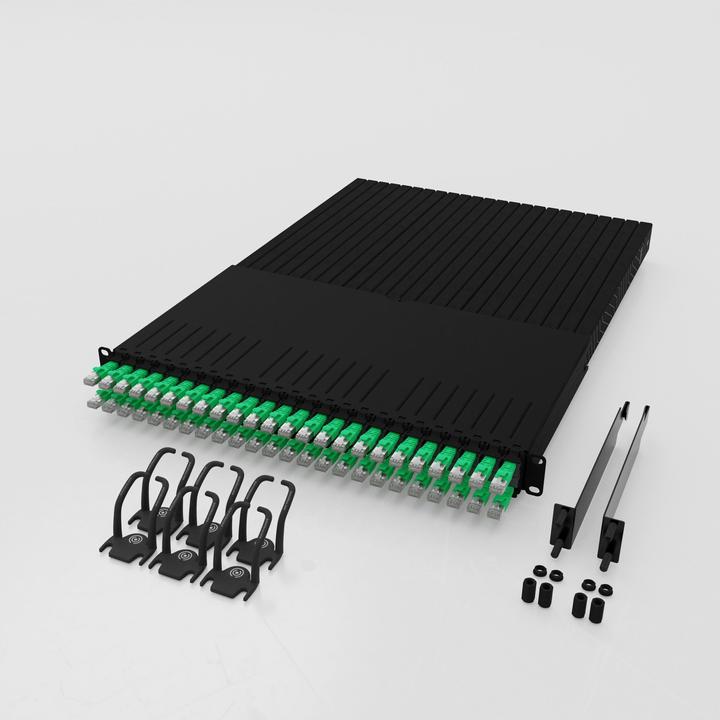 Productafbeelding PATCHBOX één / 30RU / Cat 6A, UTP, 1,8 m, groen (UTP, CAT6a, 1.80 m)