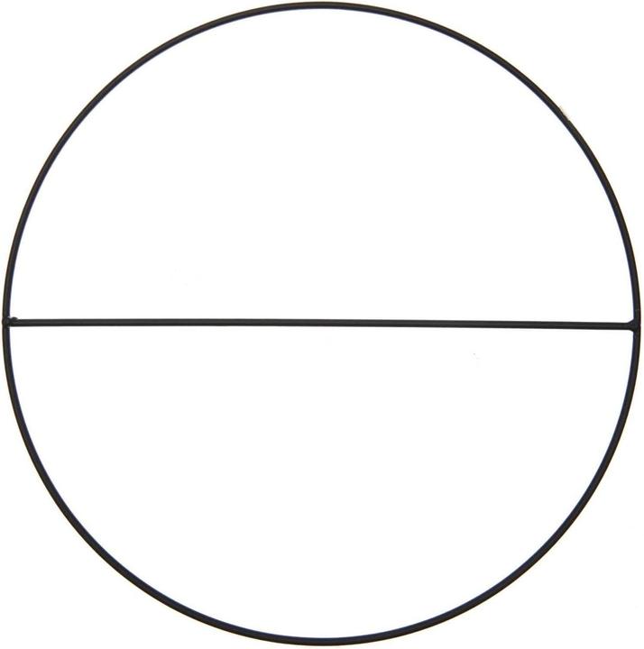 Immagine prodotto Rico Design Anello in metallo con puntone a croce Nero, 25 cm