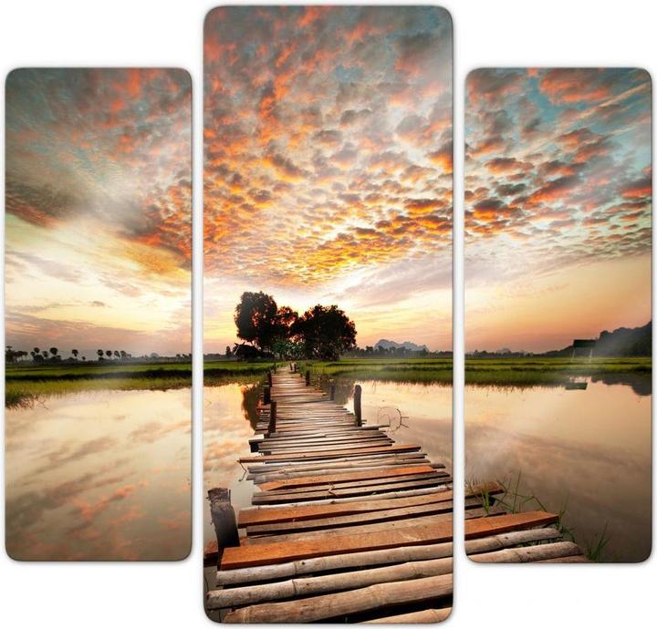 Actual product image Trenddeko To the other Side (3-part) (30 x 80 cm, 40 x 100 cm)