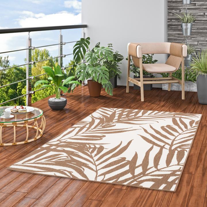 Produktbild Pergamon In- und Outdoor Teppich Beidseitig Cape Cod Blätter (120 x 160 cm)