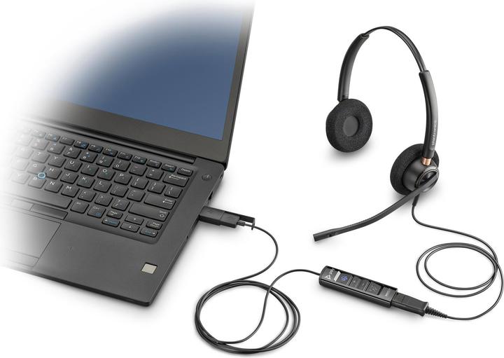 Actual product image Poly HP DA85-M USB to QD Adapter