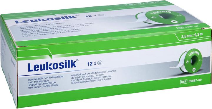 Produktbild BSN LEUKOSILK 9,2MX2,5CM, 12 St PFL (12 x)