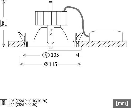 Immagine prodotto LTS Faretto da incasso a LED (1350 lm)