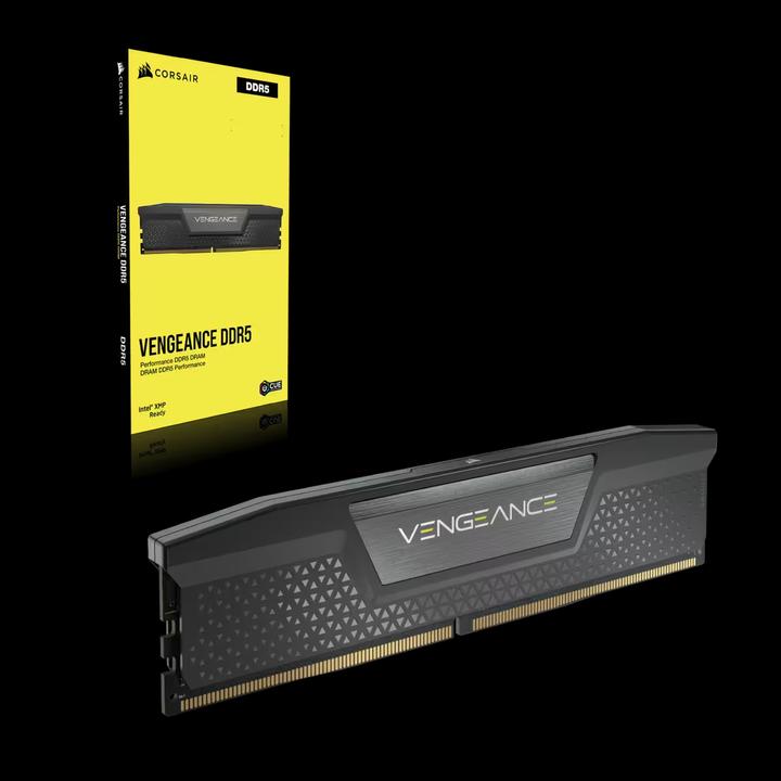 Actual product image Corsair DDR5 64GB PC 6600 CL32 KIT (2x32GB) VENGEANCE Black retail (2 x 32GB, 6600 MHz, DDR5 RAM, DIMM)