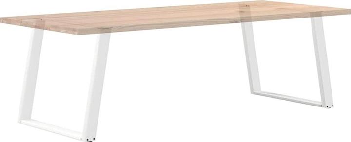 Immagine prodotto VidaXL Gambe del tavolo da pranzo a U 2 pz. Acciaio bianco 100x(72-73) cm