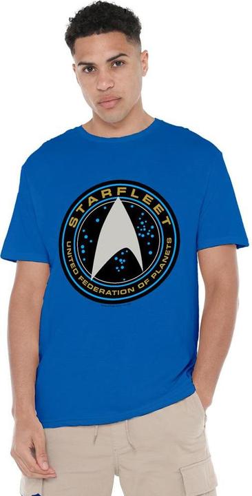 Immagine prodotto Star Trek Beyond Starfleet Maglietta Tasca a Toppa Uomo (4XL)