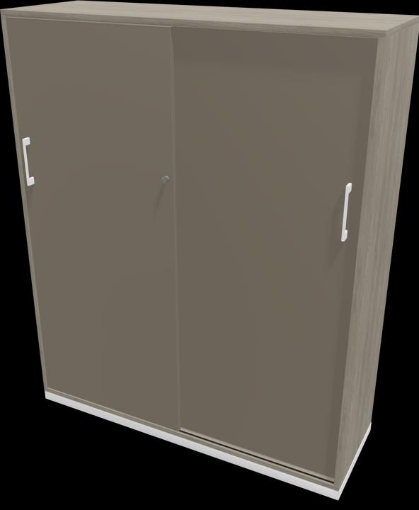 Bianco, Cuba grigio, Legno decorativo grigio con struttura