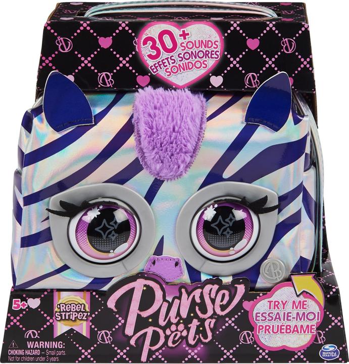 Actual product image Spin Master Purse Pets - Metallic Magic - Zebra (6066464)