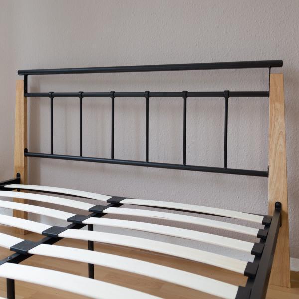 Produktbild Homestyle4u Metallbett Doppelbett (160 x 200 cm)