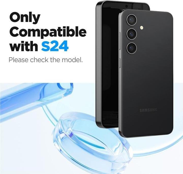 Actual product image Spigen Glas.TR Sam S24 S921 "EZ FIT" 2szt. szkło hartowane AGL07440 (2 Piece, Samsung Galaxy S24, Samsung Galaxy S25)