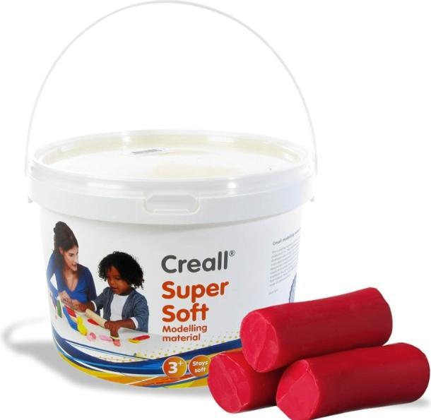 Actual product image Creall Supersoft klei Rood, 1750gr.