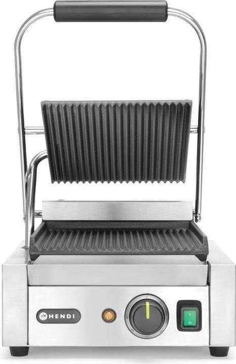Image du produit Hendi Gril de contact professionnel Gastro EINZEL - rainuré en haut et en bas