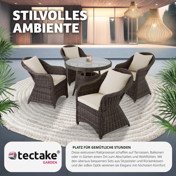 Image du produit tectake Chaise Fauteuil de jardin