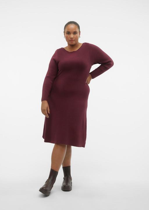 Produktbild Vero Moda VMCNANCY LS BOATNECK DRESS GA EXC CUR Strickkleid (48, 50, L)