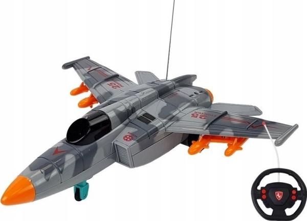 Lean Toys Ferngesteuertes Flugzeug.grau