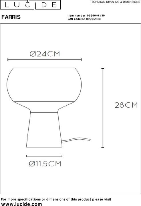 Immagine prodotto Lucide Lampade da tavolo (E27)