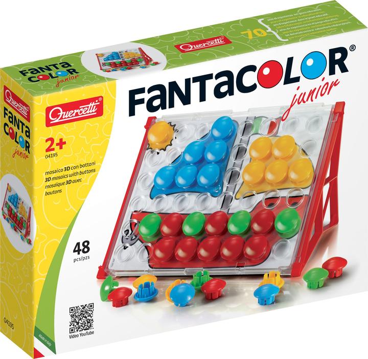 Produktbild Quercetti Mosaik-Steckspiel FantaColor Junior Basic (48 Teile)