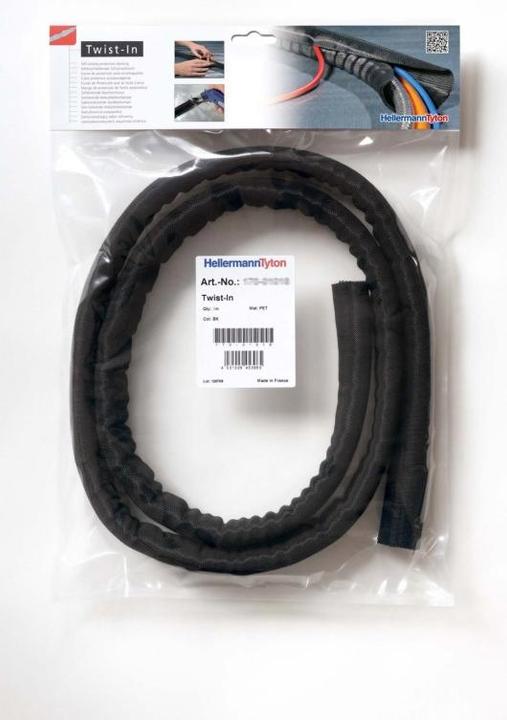 Actual product image HellermannTyton Hellermann Tyton 170-01010 Cable Insulation Braided Sleeving Black 1 piece(s) (Cable conduit, 1500 cm)