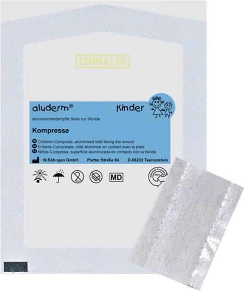 Image du produit Söhngen Compresse aluderm Enfant 4x6cm, Unique, emballage stérile