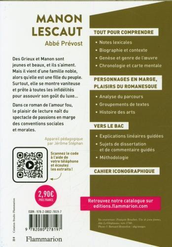 Actual product image G.F. Garden Manon Lescaut : bac général + techno (French, Abbé Prévost, 2022)