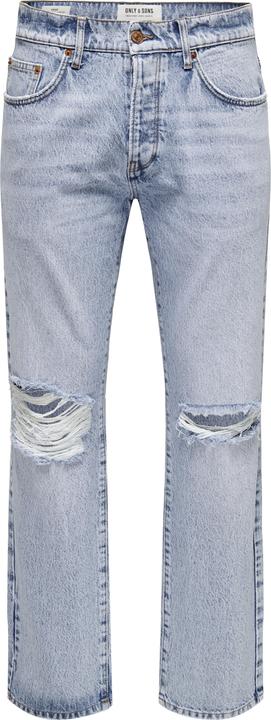 Actual product image Only & Sons ONSEDGE mid waist straight cut jeans regular fit jeans (W28/L32)