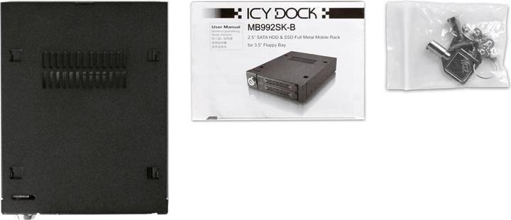 Actual product image Icy Dock removable frame 2x 2.5" MB992SK-B