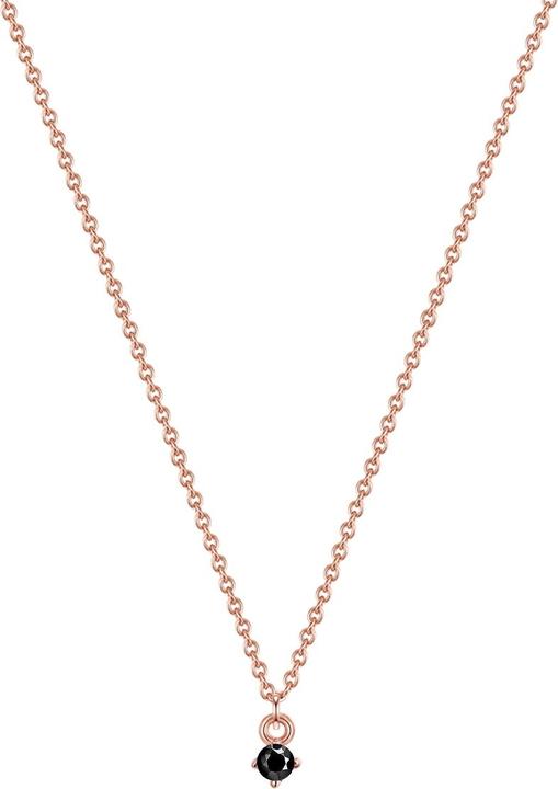 Actual product image Glanzstücke München Ladies Sterling Silver Spinel Rose Gold 40.0 cm Basic Length + 5.0 cm Extension - 32422 (925 silver, 40 - 45 cm)