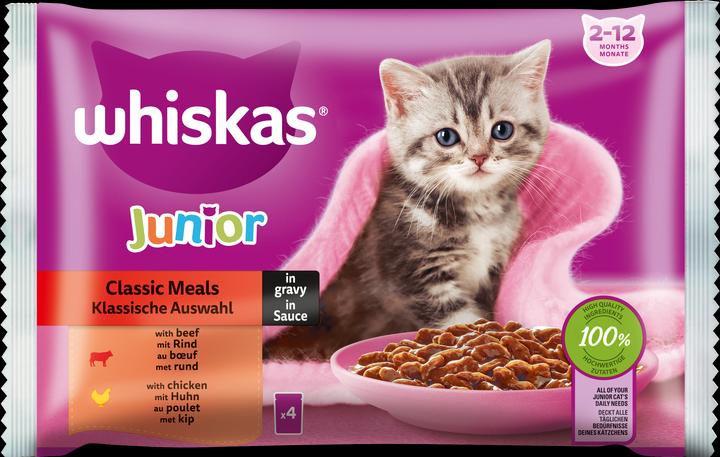 Image du produit Whiskas Sachets fraîcheur 85g Sélection classique en sauce Junior 4-Pack (Junior, 4 pcs, 370 g)