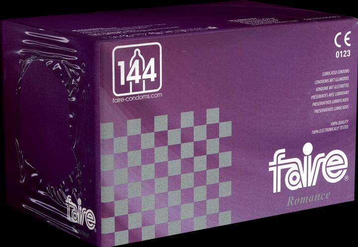 Produktbild Faire Romance» 144 einfache, feuchte Kondome in der Grosspackung (144 Stk.)