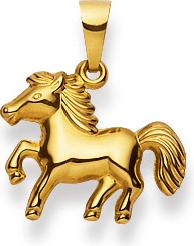 Produktbild Natsumi Schmuck Anhänger Pferd Gold 18K/750 (750/18 K Gelbgold)