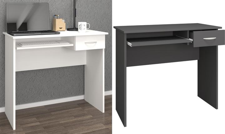 Actual product image VCM Wooden Desk Computer Table Keyboard Pull-out Drawer Office Table Arusa L (85 x 50 x 75 cm)