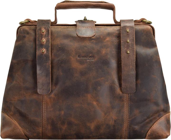 Produktbild Greenland Nature Classic Bügeltasche Doktorkoffer Leder 37 cm