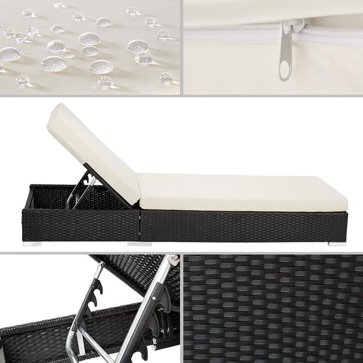 Immagine prodotto tectake 2 sedie a sdraio (184 cm)