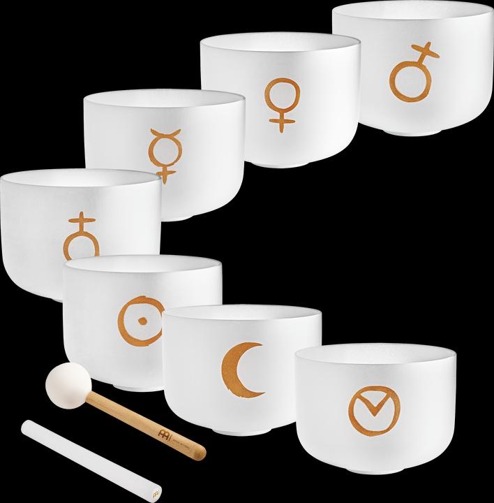 Actual product image Meinl Planet Crystal Singing Bowl Set (Percussion)